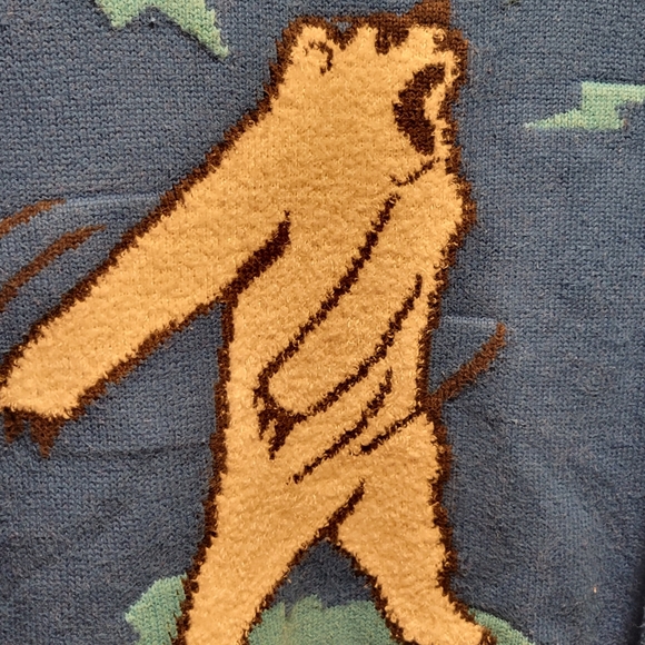 Polar Bear Sweater Osh Kosh " loud" Roar - Picture 3 of 7